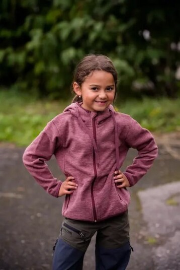 MoveOn  Geilo Fleece Jacket Kids Pink   Pink 116 122/6 7 år