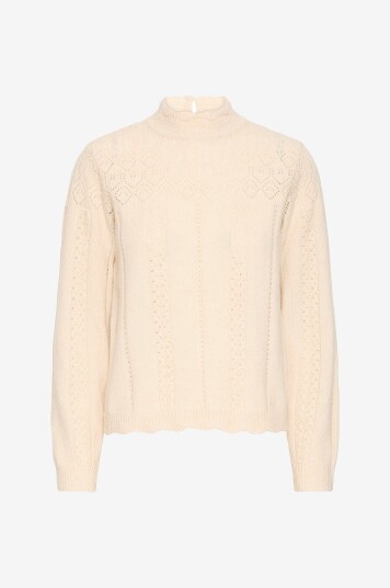 ICHI Pullover ihPovoke Ls4 Hvit ICHI Pullover ihPovoke Ls4 Hvit