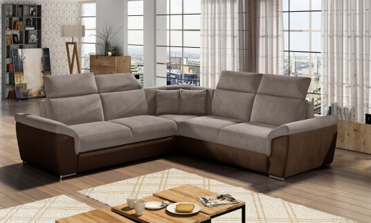 Isakke Hjørnesovesofa Beige/Brun