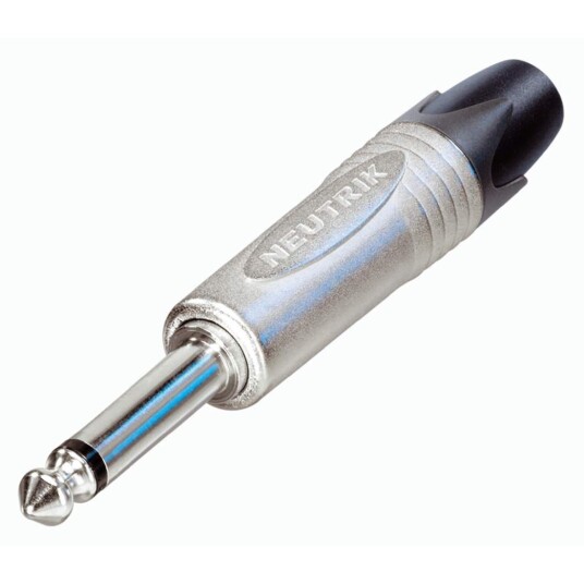 Nedis 1/4" Profesjonell Telefonplugg 2 polet Nikkelkontakter Nikkelskall