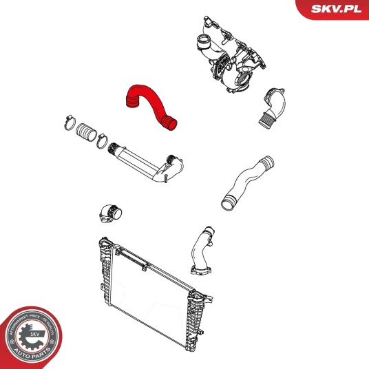 ESEN SKV 24SKV830 Ladeluftslange ESEN SKV 24SKV830 Ladeluftslange