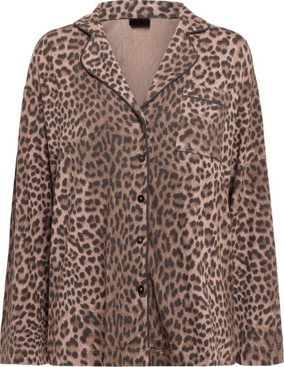 Gina Tricot Soft Pyjamas Shirt LEOPARD L