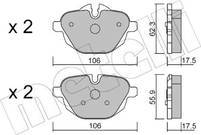 METELLI 22 0920 0 Bremseklosser