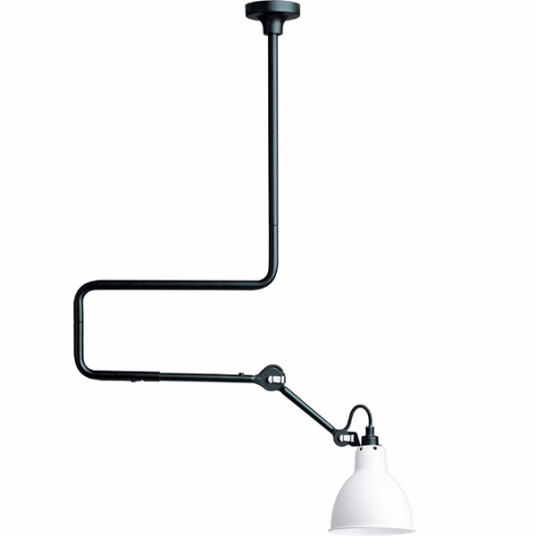 Lampe Gras N312 Taklampe Matt Sort & Matt Hvit