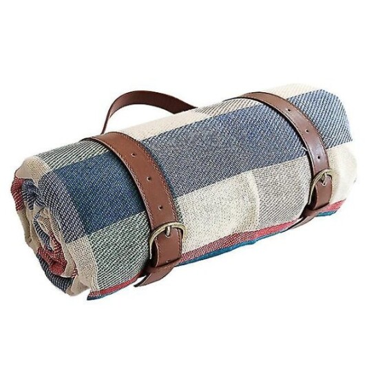 Sammenleggbar Campingmatte Utendørs Strand Piknik Lett Vanntett Sove Reise Campingmatte Stor ruteteppe Farge 200x200