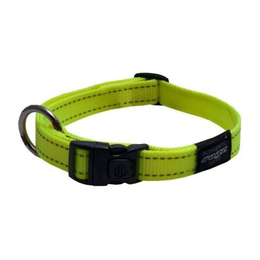 Rogz Classic Halsbånd (flere farger) Gul M-16MM 26-40CM