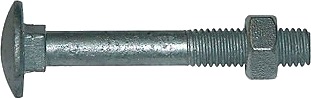 Nkt Fasteners lasebolt m8x50 mmutter varmeforzinket a100