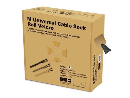MULTIBRACKETS M Uni CableSock Roll Velcro Black 50m L