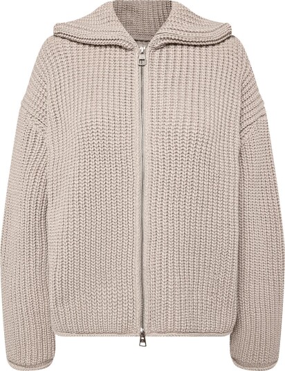 Marc O"Polo Cardigans Lsl Collar Zipper   NATURAL   M