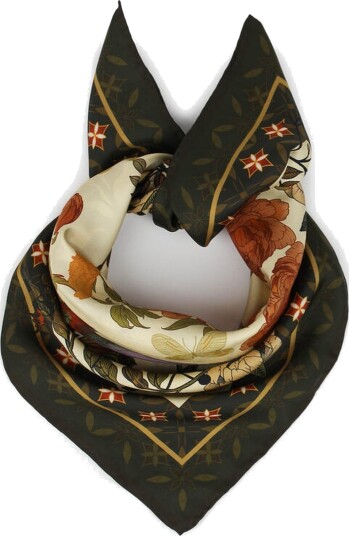 Nohr Studio Ronja Silk Scarf Grønn ONE SIZE