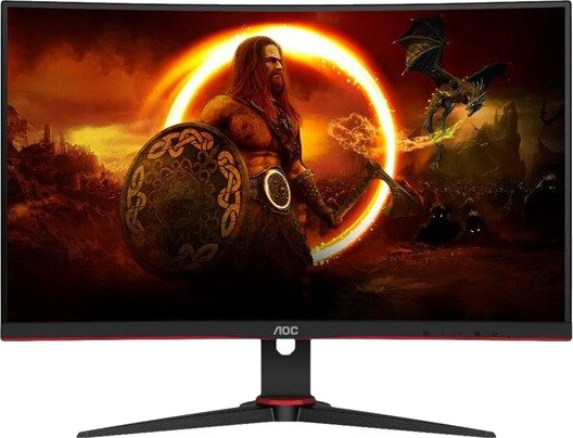 AOC C27G2E 27" Buet Gaming Monitor 165Hz Full HD Sort/Rød