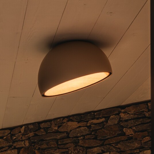 Duo 4876 skrå LED taklampe kremfarget   Vibia   Stue   Moderne   Metall   Rund