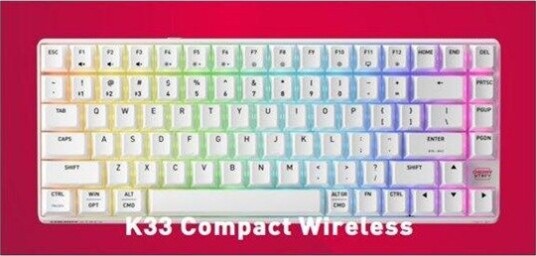 Cherry XTRFY K33 G8D-2403 75% Gamingtastatur Nordisk hvit G8D-24030PAAPN-0