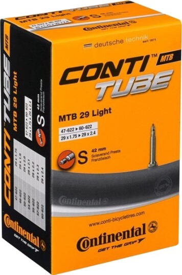 Continental Mtb Light 29" X 1,75-2,40" 42mm Presta Slange Continental Mtb Light 29" X 1,75-2,40" 42mm Presta Slange