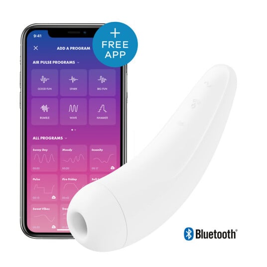 Satisfyer Curvy2+ Hvit Appstyrt