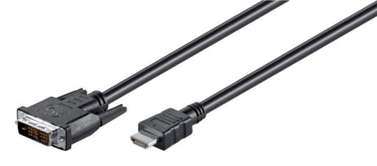 Pro HDMI til DVI-D-kabel 2 m Svart