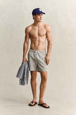GANT Striped Seersucker Swim Shorts Khaki green XXXL GANT Striped Seersucker Swim Shorts Khaki green XXXL