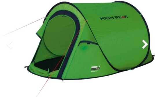 High Peak Vision 3 Grønn Camping Tunelltelt 2-3 personer 2,3 kg High Peak Vision 3 Grønn Camping Tunelltelt 2-3 personer 2,3 kg