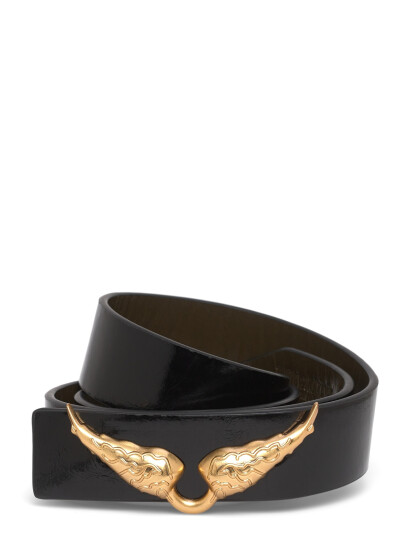 Zadig & Voltaire Rock Reversible 30Mm Vintage Black 80 CM Zadig & Voltaire Rock Reversible 30Mm Vintage Black 80 CM
