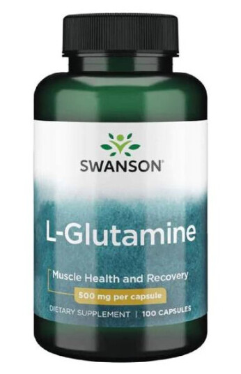 Swanson L-Glutamin - 100 Kapsler
