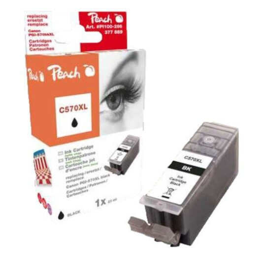 Peach PGI570 XL Blekkpatron, svart