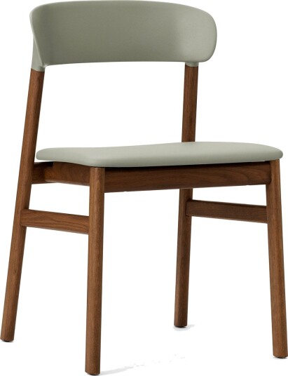Normann Copenhagen Herit Spisestol Skinntrukket Røkt Eik/støvet Grønn