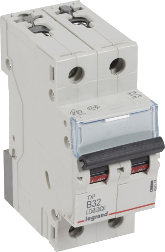 Legrand 5 stk TX³ MCB automatsikring B32 2P 2M 10/10kA Legrand 5 stk TX³ MCB automatsikring B32 2P 2M 10/10kA
