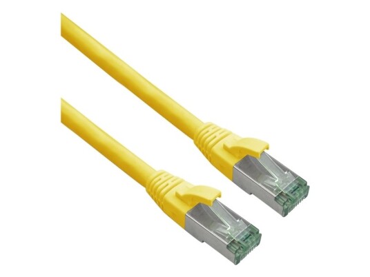 Helos Grs-Sertifisert Cat 6A Patchkabel Med Cat 7 Råkabel Tpe Gul 10,0M