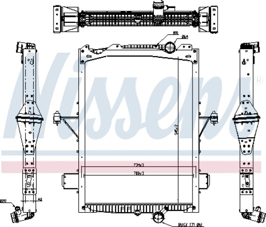 Radiator NISSENS 65624