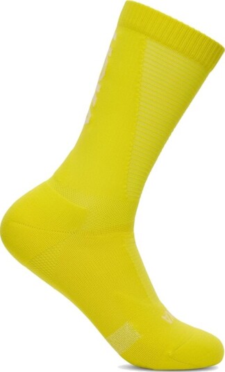 Hoka U Race Day Crew Sock Neon Yuzu