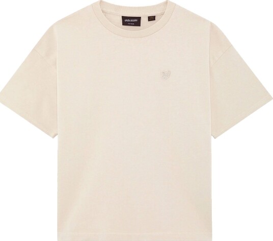 Lyle & Scott T skjorte Tungvekt Avslappet Kitt Lyle & Scott 15 16 år 170 176 T skjorte Beige