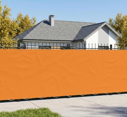vidaXL Balkong privat skjerm 200 x 800 cm Stoff med PU belegg Oransje