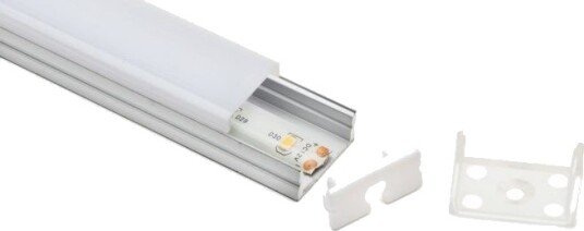 Luxorparts Aluminiumsprofil - utenpåliggende for LED-lister Luxorparts Aluminiumsprofil - utenpåliggende for LED-lister