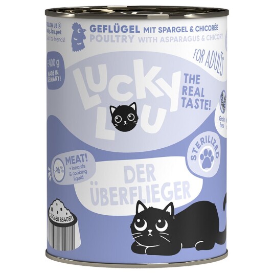 Lucky Lou Sterilisert 6 X 400 G Fjørfe Lucky Lou Sterilisert 6 X 400 G Fjørfe