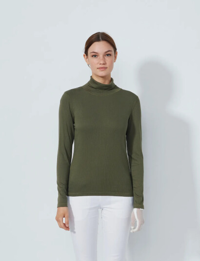 Daily Sports Ancona Ls Roll Neck - Khaki green - S