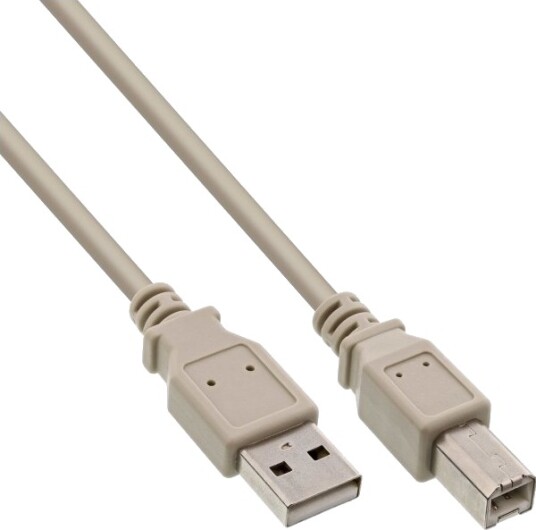 Inline 34555H 5 M Usb A Usb B Hankjønn/Hankjønn 0,48 Gbit/S Beige