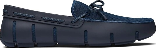 Swims Braided Lace Loafer   Navy   9 27 cm