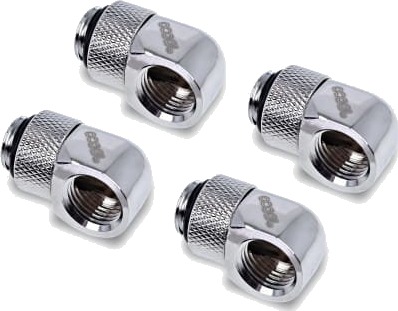 Alphacool 17616 90° fitting krom 17616