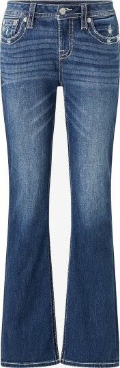Miss Me Jeans Angel Kisses Bootcut Jeans Blå