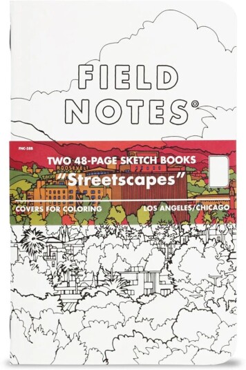 Field Notes Streetscapes Scetch Books Plain Paper 2-Pakk Los Angeles + Chicago