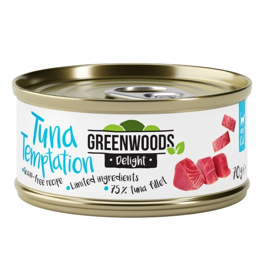 Greenwoods Delight Tunfiskfilet 6 X 70 G