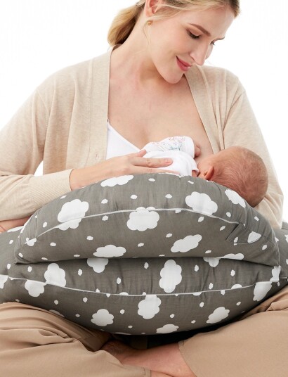 Momcozy Ajustable Nursing Pillow Grey ONE SIZE Momcozy Ajustable Nursing Pillow Grey ONE SIZE