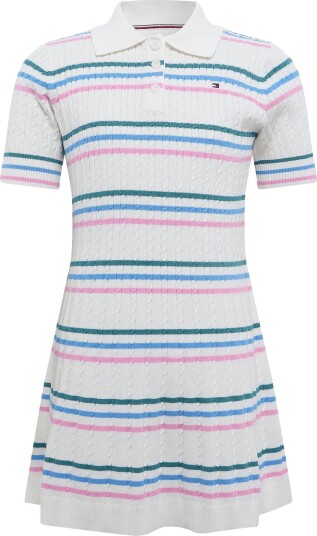 Tommy Hilfiger Polo Sweater Dress Cream 46