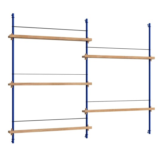 Moebe Magazine Hylle 123x162 cm Oak/Dypblå
