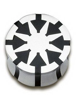 Utgått Black Ninja Star Piercing Plugg