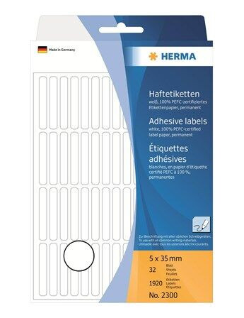 HERMA labels - 1920 label(s) - 5 x 35 mm HERMA labels - 1920 label(s) - 5 x 35 mm