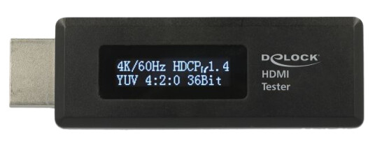 Delock HDMI Tester for EDID information with OLED display Delock HDMI Tester for EDID information with OLED display