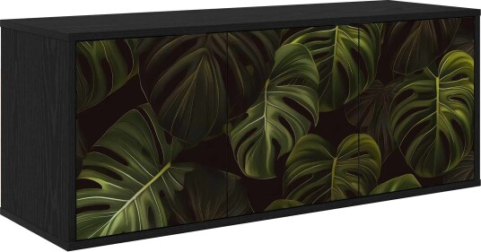 vidaXL Vegghengt TV skap ELBURG 102 x 33 x 40 cm Svart eik