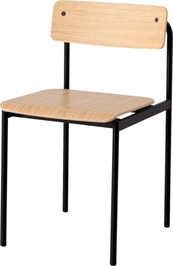 Moebe Offset Spisestol Sort/ Lakkert Eik Moebe Offset Spisestol Sort/ Lakkert Eik