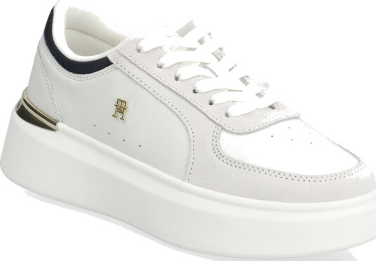 Tommy Hilfiger Th Satin Platform Sneaker - White - 39